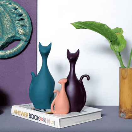 Modern Cat Family Table Accent