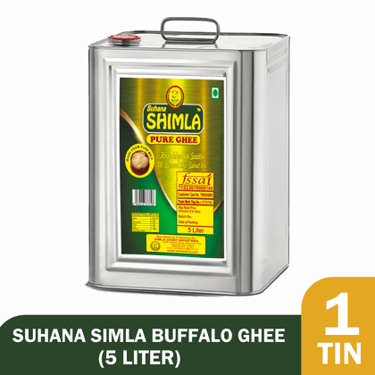 Simla Premium 5 Liter Danedar Buffalo Ghee | Pure Buffalo Ghee