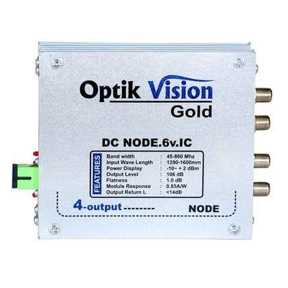 Optik vision gold optical receiver 4 output 12 volt dc node