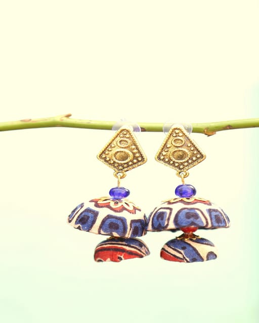 22K Gold Double-layer Jhumka Drop Earrings – Ashok Jewellers Canada