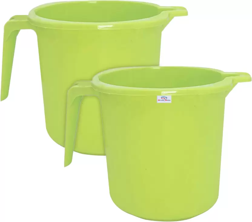 Home Plastic Bath Mug  (Green 1)