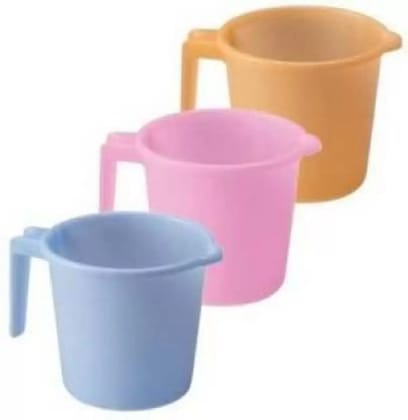 Plastic Bath Mug  (Multicolor 1)