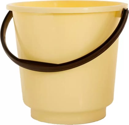 Plastic Bucket For Bathing Home Cleaning & Storage Purpose, 16Ltr. (Yellow) 16 L Plastic Bucket