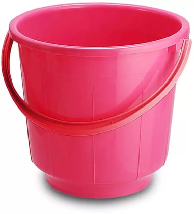 Unbreakable Strong Plastic Bathroom Bucket 13 Ltr (Pink) -CTKTC37883 13 L Plastic Bucket  (Pink)