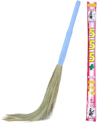 Monkey 555 Plus Natural Grass Dry Broom  (Blue)