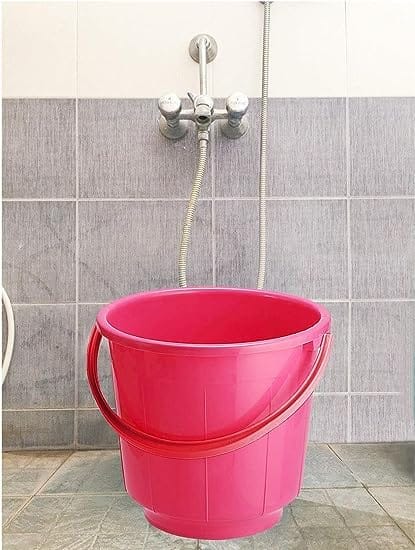 Pink 7 Ltr Plastic Bucket, For Home, Model