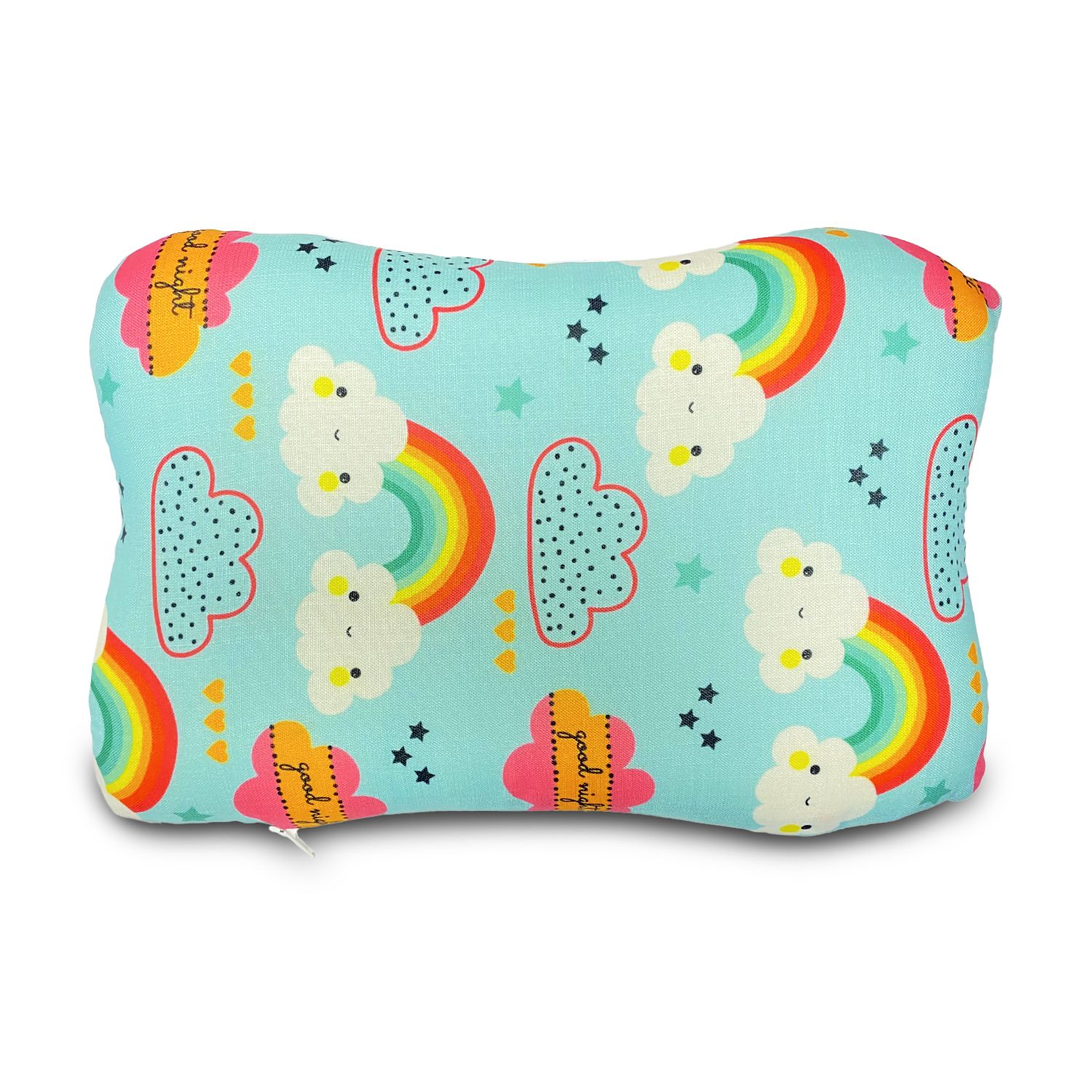 Sleepsia Memory Foam Head Shaping Baby Pillow Butterfly Shape Pillow Toddler Pillow Paris Print for Girls Boys Pack of 1