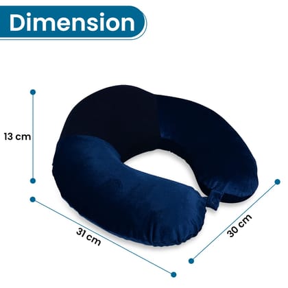 Sleepsia Velvet Memory Foam Neck Raised Travel Pillow Multipurpose, Comfortable Raised Travel Pillow Great for Road Trips and Flights