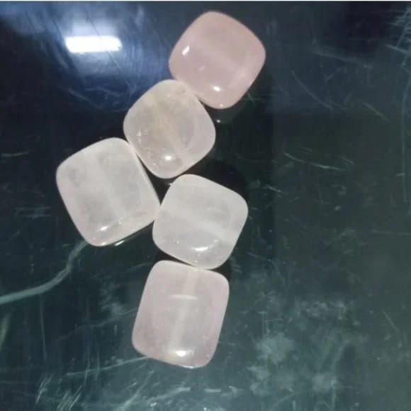 Rose Quartz Square Beads (15mm) Pack for Jewelry Making, DIY Crafts, and Collection - Exquisite Gemstones