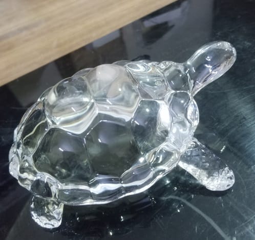 4-Inch Crystal Turtle for Home Decor and Feng Shui Gift - Symbol of Peace, Prosperity, and Good Luck