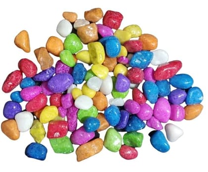 Color World Express Small Multicolored Pebbles Pack of 1 Kg