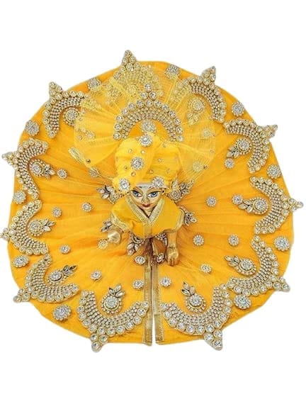 Generic Hand Made laddu Gopal ji Dress Very Beautiful for Festival Decoration (Available in (Large)