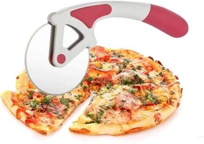 Metrolife Smooth Rotating Pizza Slicer Cutter Wheel with Non Slip Ergonomic Handle (Pack of 1)