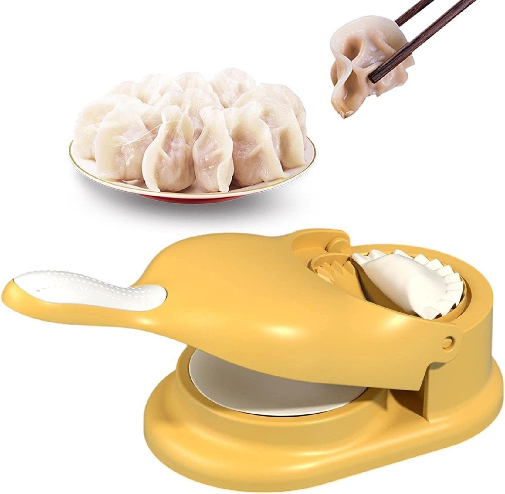 Metrolife 2 in 1 Dumpling Maker Momos Maker Machine, Dumpling Press Mould for Gujiya (Pack of 1)