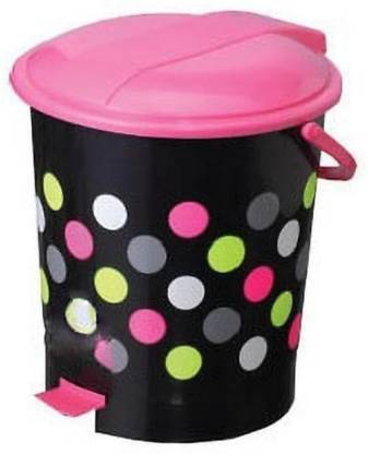 Metrolife Plastic Pedal Dustbin, Waste Bin, Trash Can With Handle (Pack of 1)