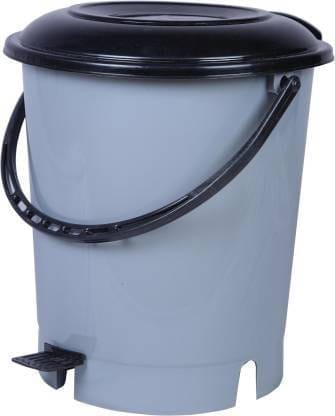 Metrolife Plastic Pedal Dustbin, Waste Bin, Trash Can With Handle (Pack of 1)