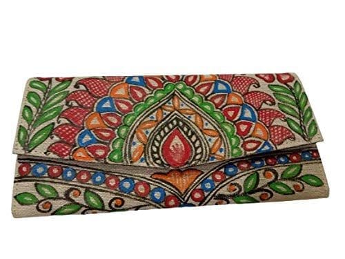 Buy Beige Beads Aster Embroidered Full Moon Jute Clutch Bag by DHAAGA LIFE  Online at Aza Fashions.