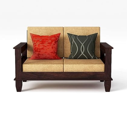 Wooden 2 Seater Sofa Set for Living Room