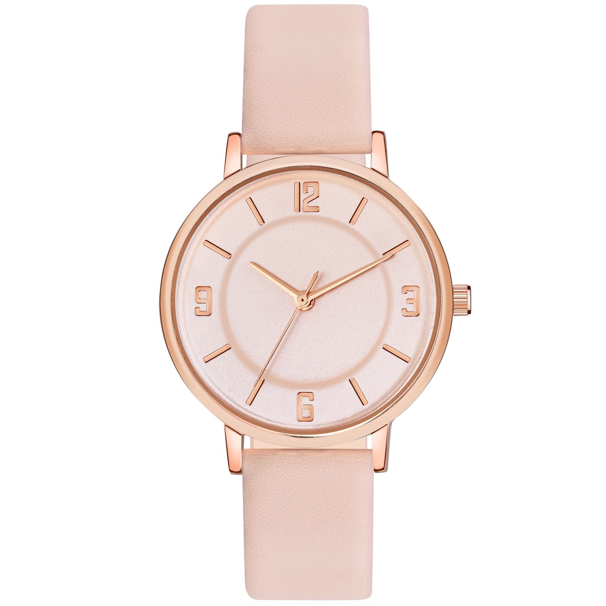 Loretta MT-392 Peach Leather Belt Slim Dial Women & Girls Watch