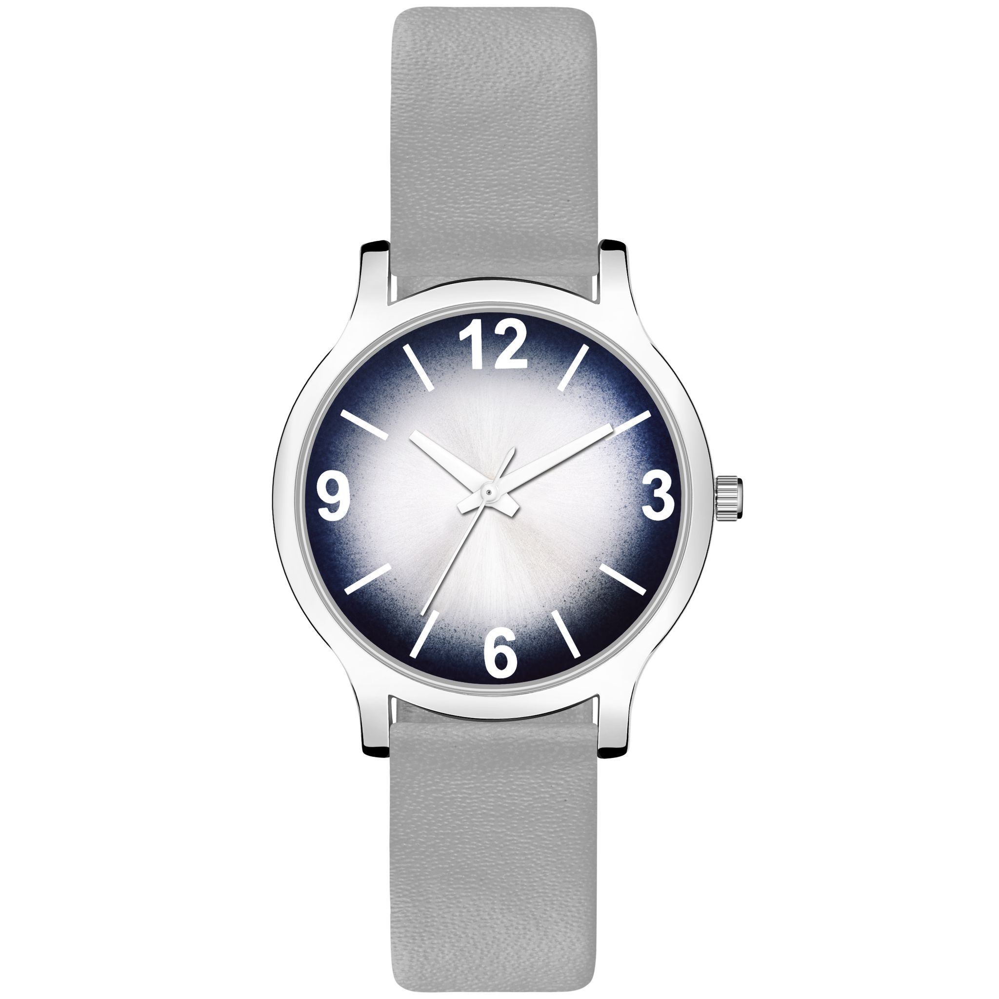 Loretta MT-355 Grey Leather Belt Slim Dial Women & Girls Watch