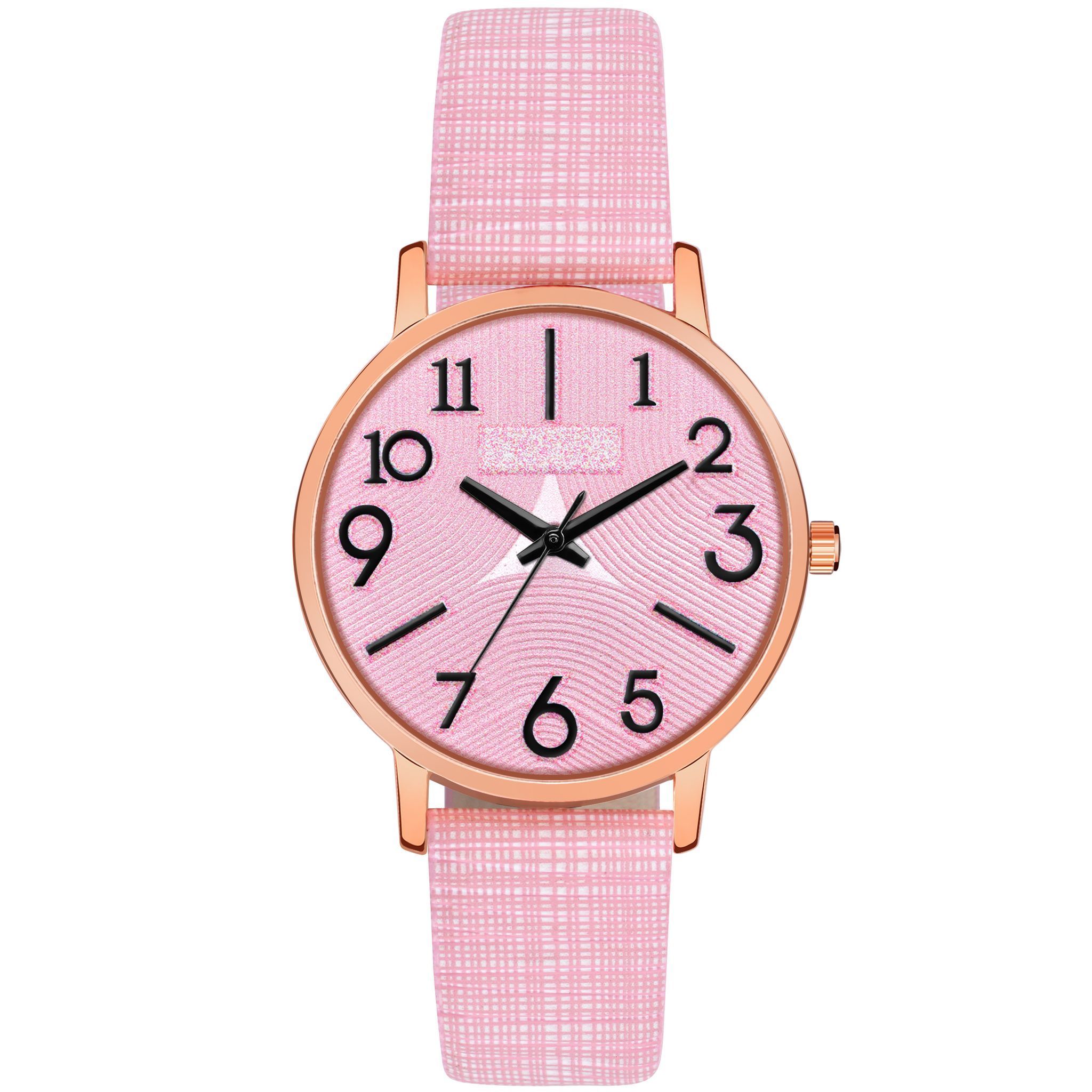 Loretta MT-348 Pink Leather Belt Slim Dial Women & Girls Watch