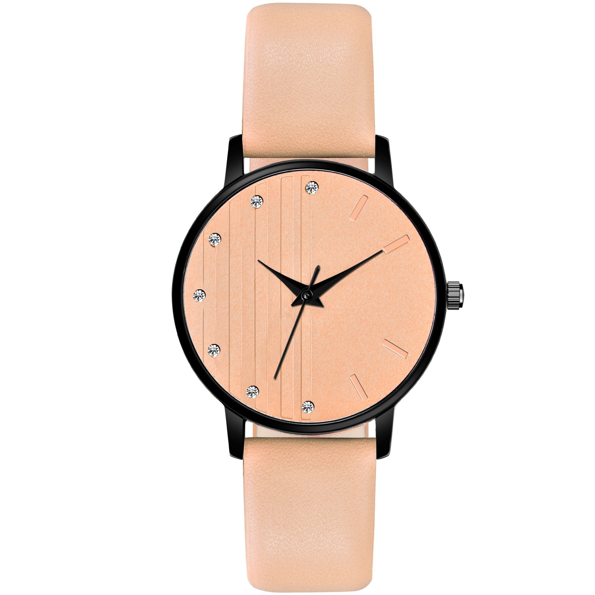 Loretta MT-322 Peach Leather Belt Slim Dial Women & Girls Watch