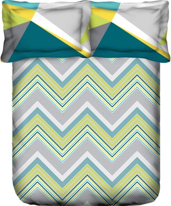 Trident Carnival Queen Bedsheet Set, 144 Thread Carnival Gifting Set, 100% Cotton, Superior Softness, Oeko-Tex Certified