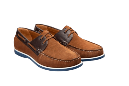 HILL BIRD Utle Brown lace-up Leather Boat Shoes