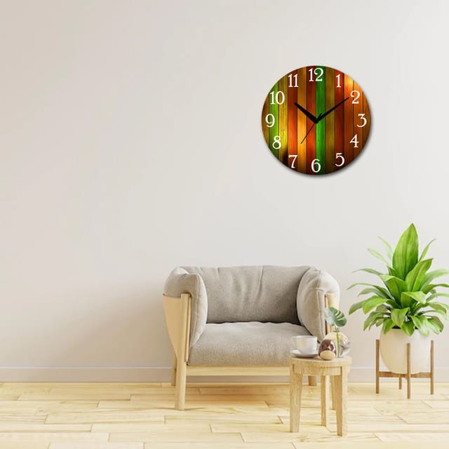 Floral Metal Wall Clock for Living Room and Hall – Hansart