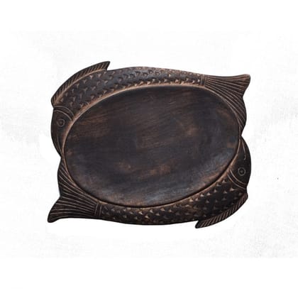 WOODEN FISH SHAPE TRAY