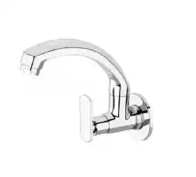 Modern Design Heavy Duty Corrosion Resistance Long Durable Silver Stainless Steel Bathroom Fitting Tap SILVER