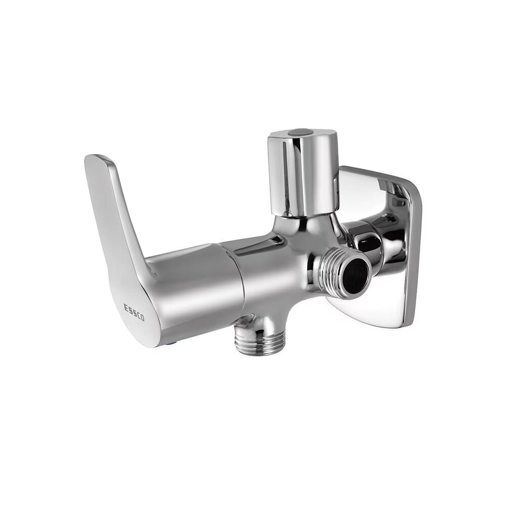 Modern Design Heavy Duty Corrosion Resistance Long Durable Silver Stainless Steel Bathroom Fitting Tap 2 WAY SILVER