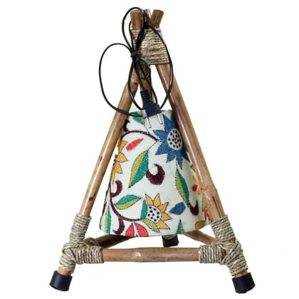 Cane Stand With Kantha Shade