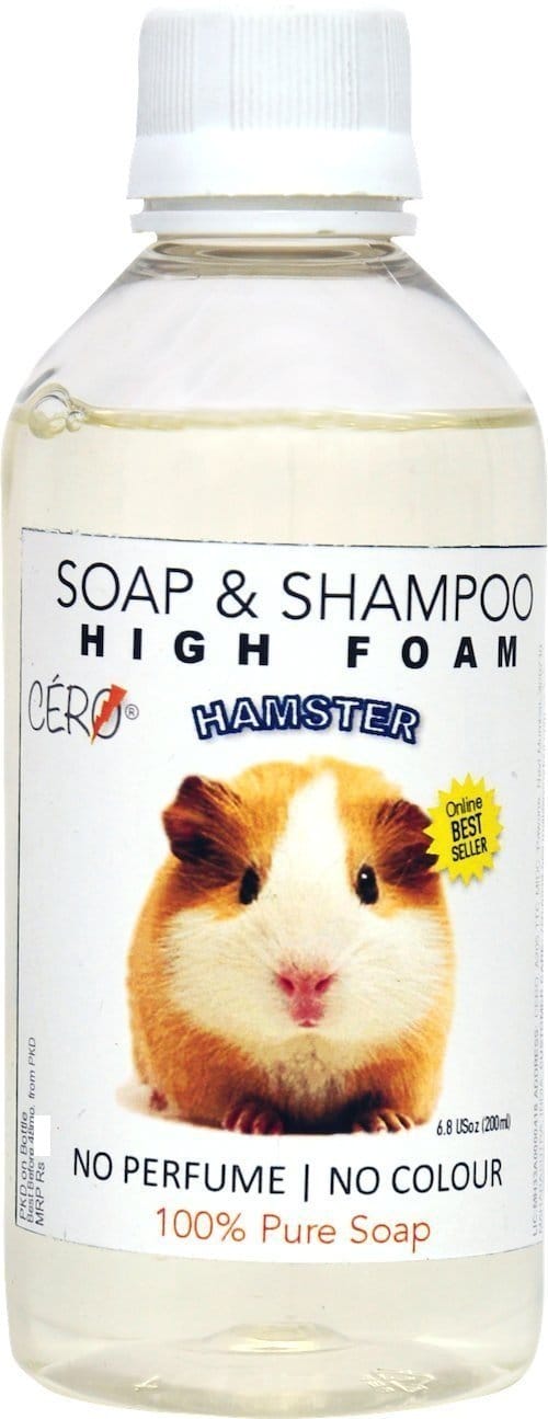 CERO ® High Foam Shampoo for Hamster, NO Perfume | NO Colour, 100% Pure Soap (200ml)