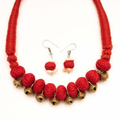 Handcrafted Necklace With Earing