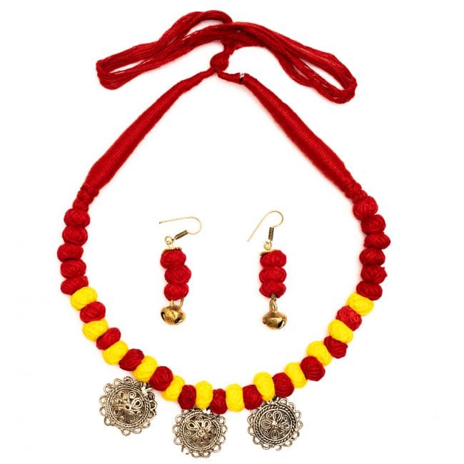 Handcrafted Necklace With Earings