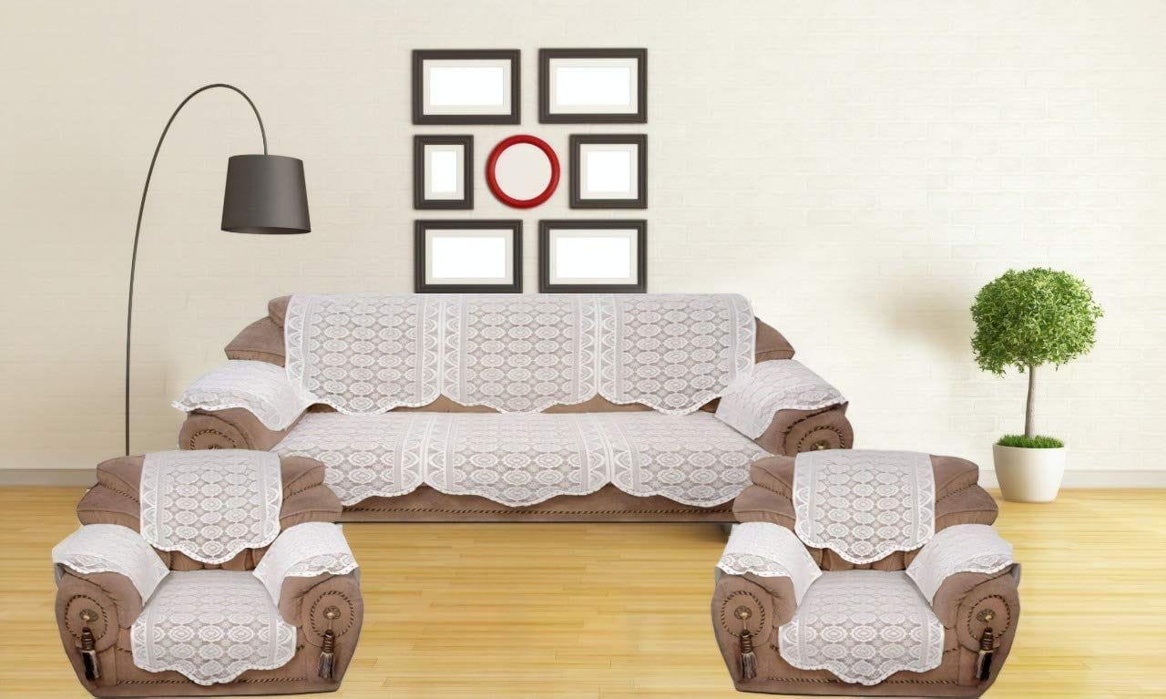 HOMECROWN 3 Seater Sofa Cover Set Living Room Sofa Cover with Beautiful Design