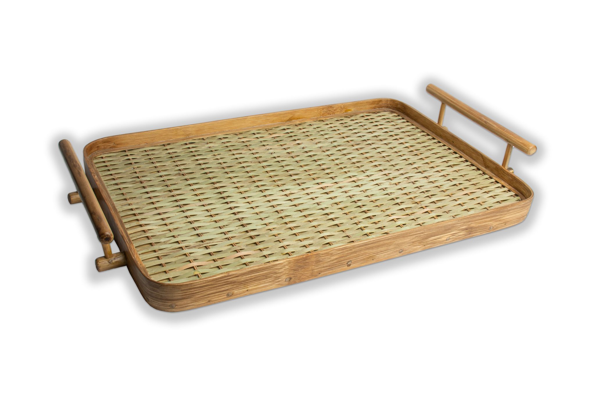 Tribes India Handwoven Bamboo Tray (Medium Size)