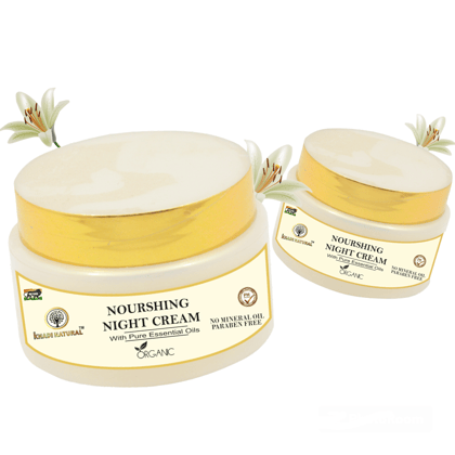 Khadi Natural Nourishing Night Cream 50G - Overnight Replenishment for Hydrated and Glowing Skin - Natural Skincare Pack 2