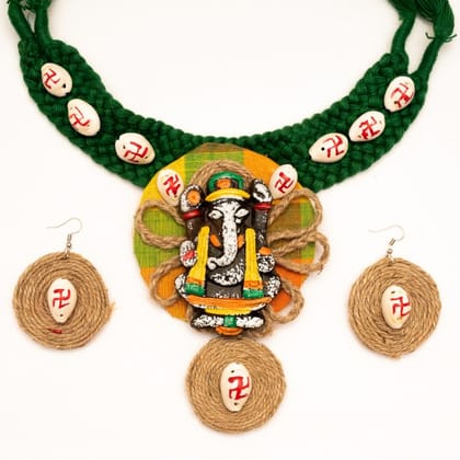 Handcrafted Necklace With Earings