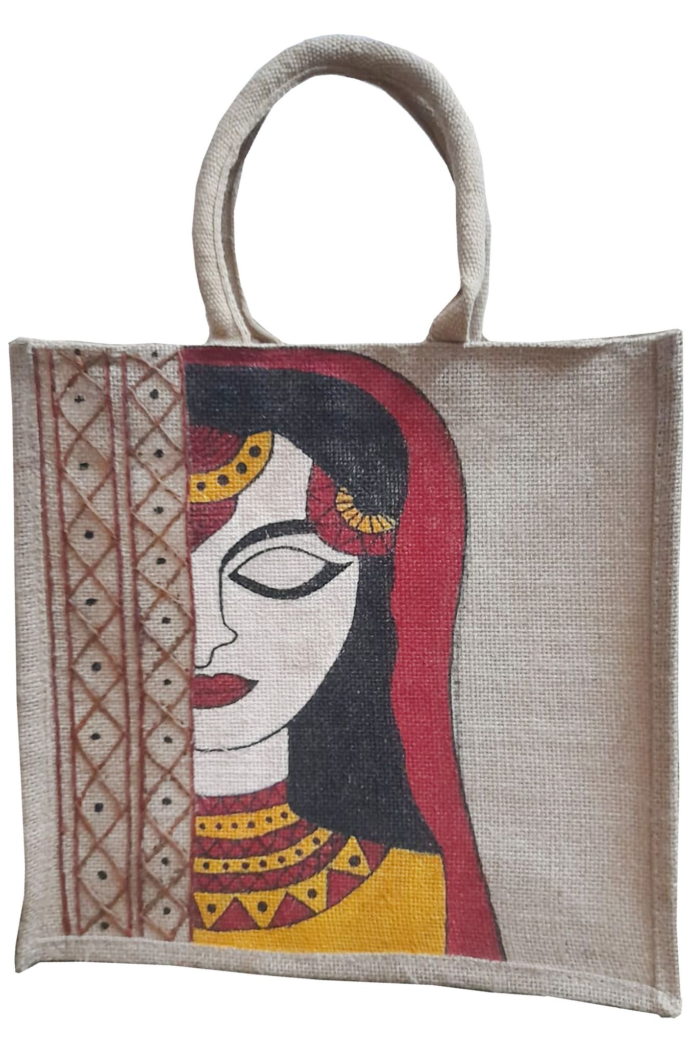 Hand Painted Jute Bag