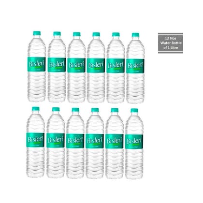 Bisleri Packaged Water (1 l) PACK OF 12 BOTTLES