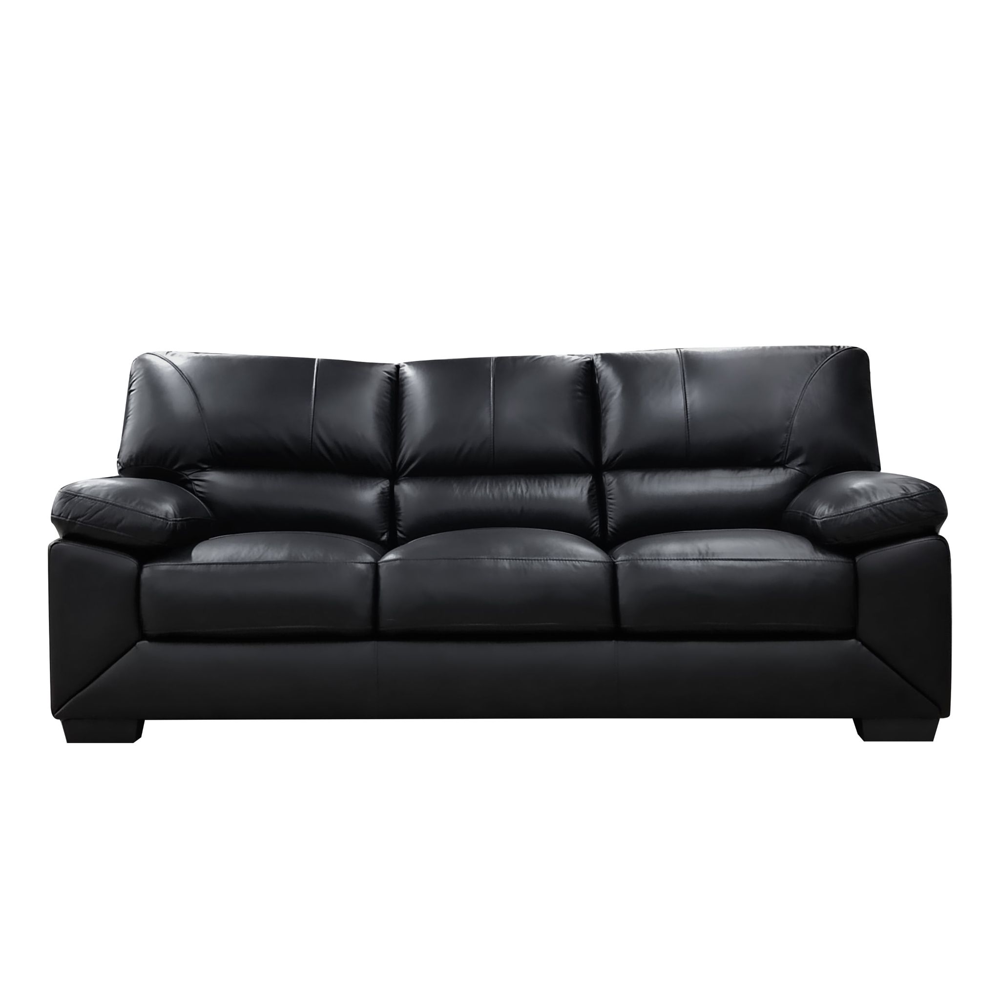 ARENA Maple 3-Seater Black Sofa