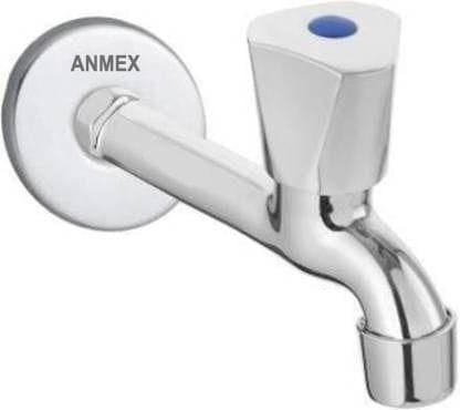 ANMEX SS ACURA Long body Tap for Kitchen and Bathroom SS Chrome Finish With Wall Flange Set of 1