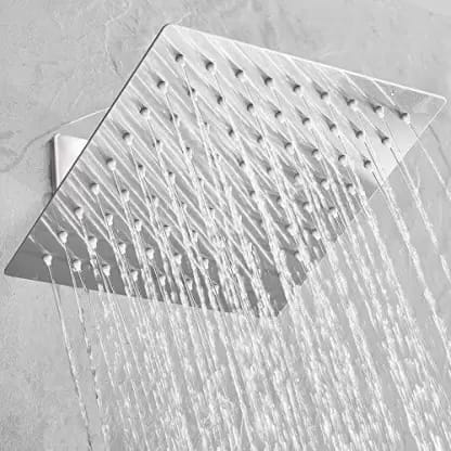 ANMEX Premium 8X8 (8") Stainless Steel UltraSlim Square Rain Shower Head without Arm