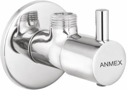 ANMEX Premium quality stainless steel TURBO Angle Valve Cock Chrome Plated - SET OF 1