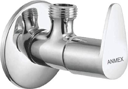 ANMEX Premium quality stainless steel JAZZ Angle Valve Cock Chrome Plated - SET OF 1