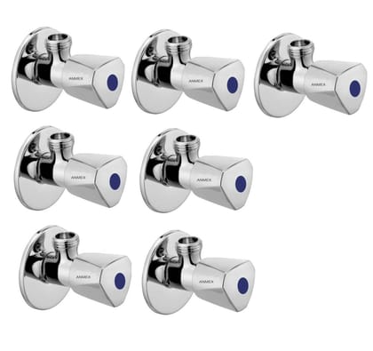 ANMEX Premium quality stainless steel ACURA Angle Valve Cock Chrome Plated - SET OF 7