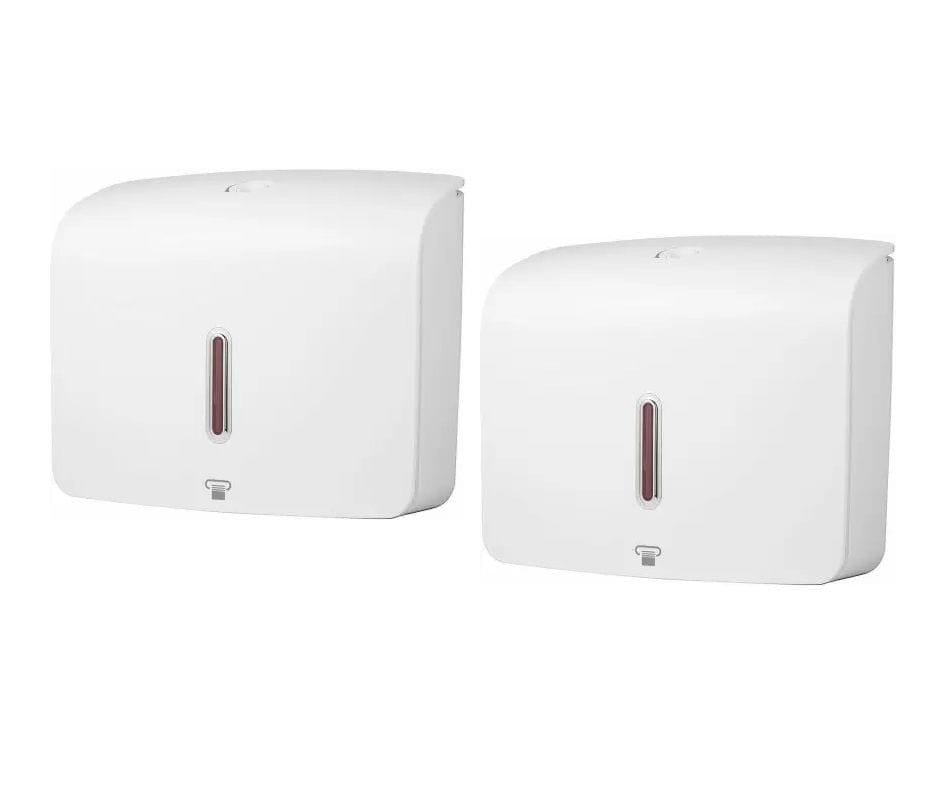 ANMEX Wall Mounted ABS Toilet Paper Holder Bathroom Hand Towel Dispenser Tissue Box - SET OF 2