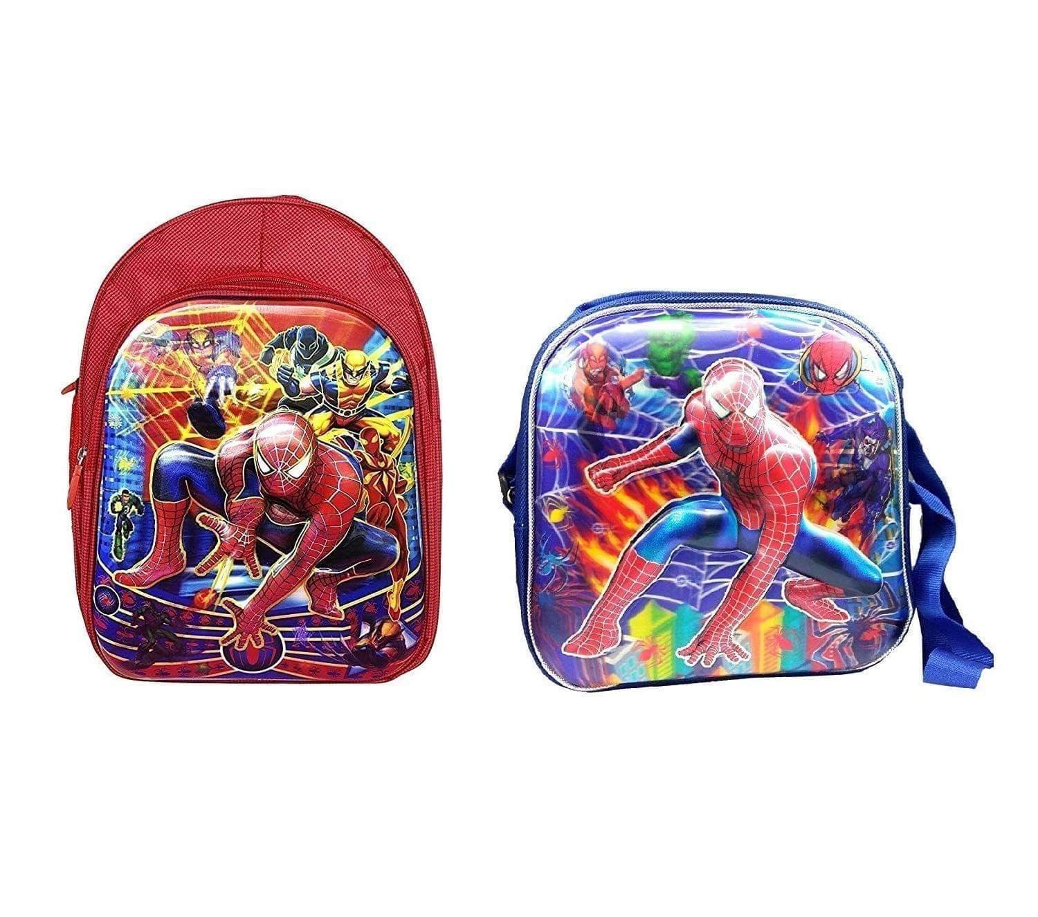 Clastik Multicolor 16" School Backpack, Pencil Box and Sling Bag